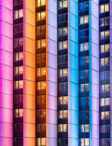 Art Photography Vivid Sydney - Colorful Skyscrapers, RugliG, (30 x 40 cm)