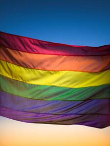Art Photography Rainbow flag, Jonathan Knowles, (30 x 40 cm)