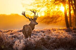 Art Photography Red deer, arturasker, (40 x 26.7 cm)