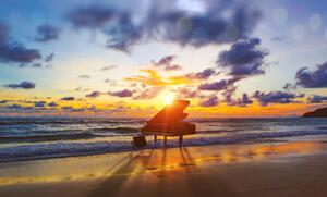 Art Photography Music background.Melody and song concept in nature, carloscastilla, (40 x 24.6 cm)