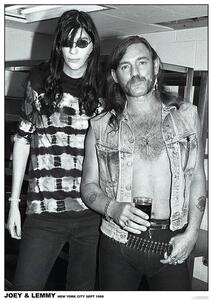 Poster Joey Ramone & Lemmy Btheone - Back of a pub