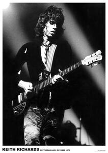 Poster Rolling Stones / Keith Richards - Rotterdam 1973