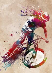 Art Poster BMX sport art 31, Justyna Jaszke, (30 x 40 cm)