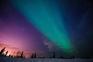 Photography Aurora Borealis in Fairbanks, Noppawat Tom Charoensinphon, (40 x 26.7 cm)