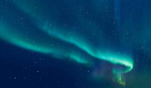 Photography Northern lights in the sky, murat4art, (40 x 22.5 cm)