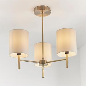 Return - Vogue Dewey 3 Light Semi Flush Ceiling Light