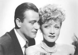 Photography John Wayne And Marlene Dietrich