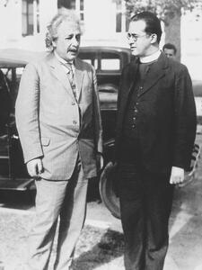 Art Photography Albert Einstein and Georges Lemaitre Abbot, 1933, Unknown photographer,, (30 x 40 cm)