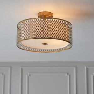 Return - Vogue Toina 3 Light Flush Ceiling Light, Flush