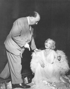 Photography On The Set, Alfred Hitchcock And Marlene Dietrich