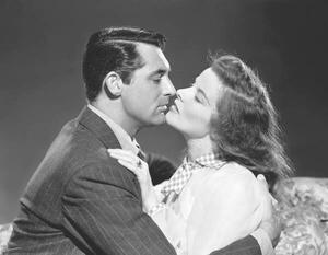 Art Photography Cary Grant And Katharine Hepburn, (40 x 30 cm)