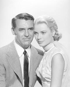 Art Photography Cary Grant And Grace Kelly, To Catch A Thief 1955 Directed Byalfred Hitchcock, (30 x 40 cm)