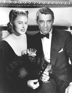Photography Ingrid Bergman And Cary Grant, (30 x 40 cm)