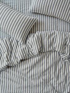 Atlantic Pembroke Stripe Linen Blend Duvet Cover | Single | Piglet in Bed
