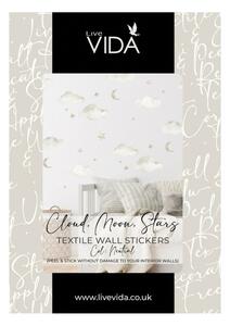 Live Vida Wall Stickers Cloud & Moon & Stars A4