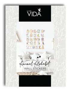 Live Vida Alphabet Wall Stickers with Animal Figures 26 pcs