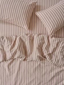 Elderberry Pembroke Stripe Linen Blend Duvet Cover | Single | Piglet in Bed