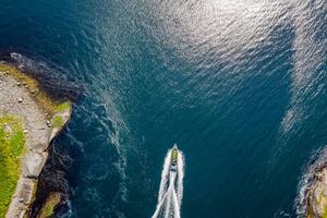 Photography Aerial view of a nautical vessel, Copyright Morten Falch Sortland