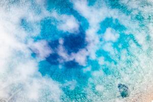 Art Photography Steam of geyser from above, Semera,, Roberto Moiola / Sysaworld, (40 x 26.7 cm)