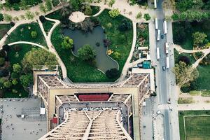 Art Photography Looking Down From Eiffel Tower, borchee, (40 x 26.7 cm)