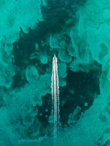 Art Photography Drone image looking down on a, Abstract Aerial Art, (30 x 40 cm)
