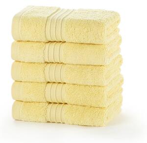 Egyptian Collection 700 gsm Lemon Face Cloths - Pack of 12