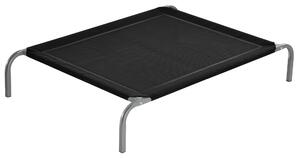 PawHut Cooling Elevated Pet Bed, Cot-Style for Large to Medium Dogs, Breathable Mesh Fabric with Non-slip Pads, 110 x 75 x 20 cm, Black Aosom UK