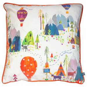 Prestigious Textiles Away We Go Printed 55cm x 55cm Filled Cushion Jungle