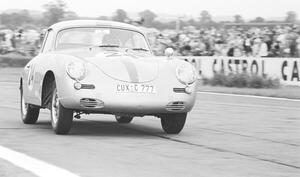 Photography Fritz Hahnl Jr in a Porsche 356B Carrera, (40 x 26.7 cm)