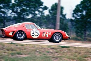 Photography Larry Perkins driving a Ferrari 250GTO, 1966, (40 x 26.7 cm)