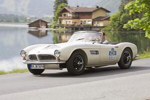 Photography BMW 507 constructed in 1955, Kitzbuehel Alps Ralley 2008, Austria, Europe