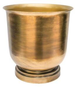 Hampton Outdoor Wide Metal Urn Antique Brass