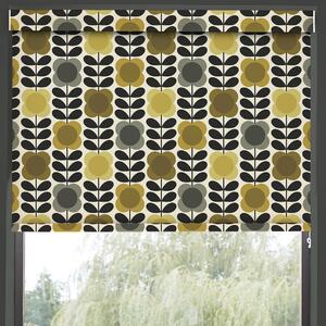 Orla Kiely Spot Flower Stem Translucent Made to Measure Roller Blind Yellow Grey