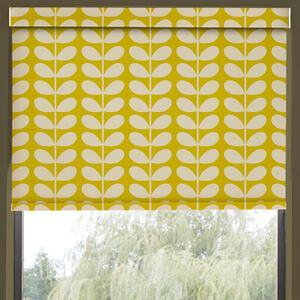 Orla Kiely Solid Stem Made to Measure Blackout Roller Blind Yellow