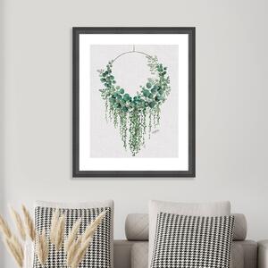 The Art Group Eucalyptus HoopFramed Print Green