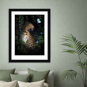 Leopard Framed Print MultiColoured