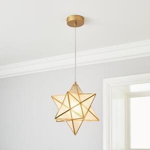 Virgo Star 26cm Ceiling Fitting Gold
