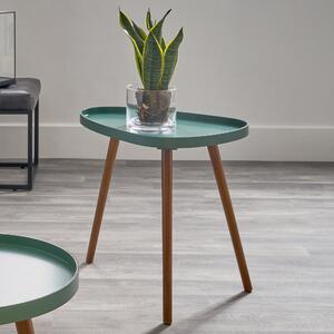 Pacific Clarice Pine Wood Side Table Green