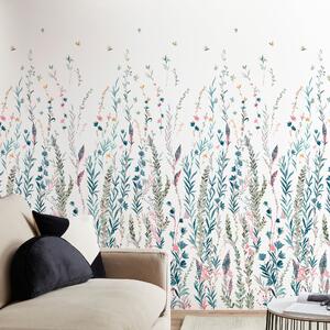 Whimsical Botanical Wall Mural