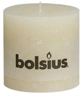Bolsius Rustic Pillar Candle 100x100 mm Ivory 6 pcs