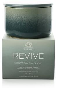 Serenity Ceramic Revive Candle 430g Blue