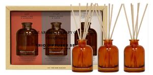 The Aromatherapy Co Set of 3 Therapy Diffusers Brown