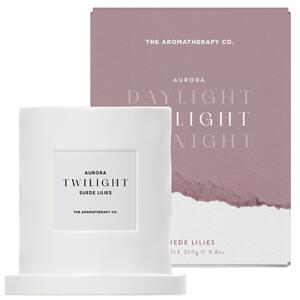 The Aromatherapy Co Ceramic Aurora Twilight Candle 250g White