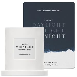 The Aromatherapy Co Ceramic Aurora Midnight Candle 250g White