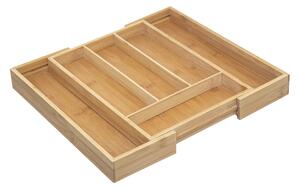 Bamboo Expandable Cutlery Drawer Organiser Brown