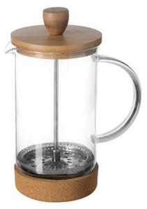 Bamboo & Glass 600ml Cafetiere Brown/Clear