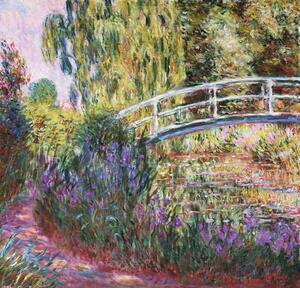 Monet, Claude - Fine Art Print The Japanese Bridge, Pond with Water Lilies, 1900, (40 x 40 cm)