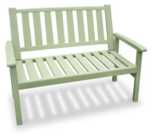 Porto Sage Green 2 Seater Acacia Garden Bench | Roseland