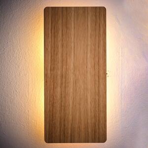 Envolight Tavola wall light, oak, 35 x 16 cm