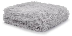 Catherine Lansfield Cuddly Faux Fur 245cmx280cm Throw Silver Grey